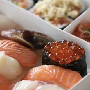 sashimi, sushi, sushi and sashimi, food