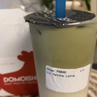 Uji Matcha Latte Milk Tea