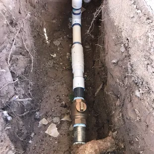 11/2" galvanize pipe burst Repaired!