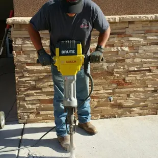 Located an underground water leak. Now it's time to bust concrete!