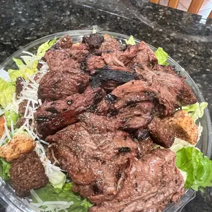 Caesar Salad with steak tip