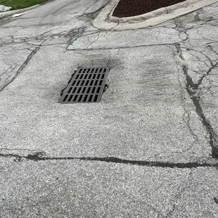 Lots of bottoming out marks from previous people hitting the same area.