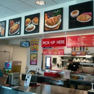 sushi and sashimi, interior