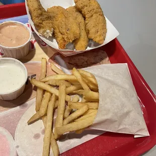 Adult chicken strips meal