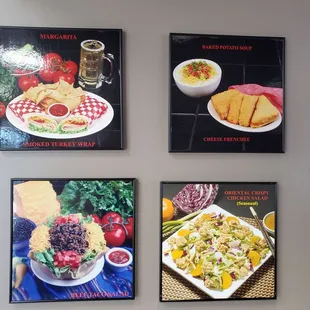 a variety of food items