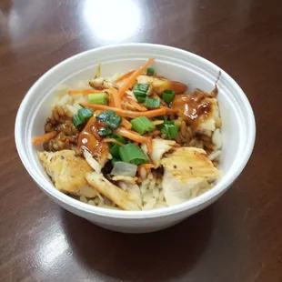 Chicken and rice bowl