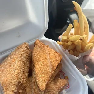 Cheese Frenchie and fries