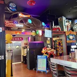 the inside of a restaurant