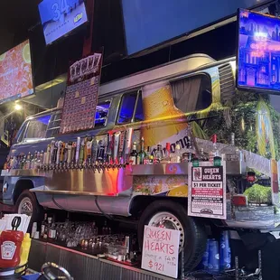 Bar with cool van look