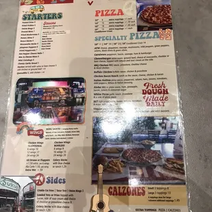 Menu (front and back) and the prettiest and tastiest salad I&apos;ve ever had.