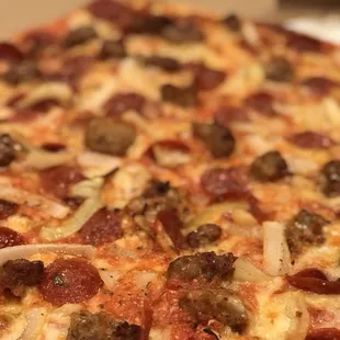 pizza, food