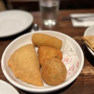 The appetizer sampler was outstanding