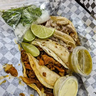 4 tacos for $7 - pastor!!