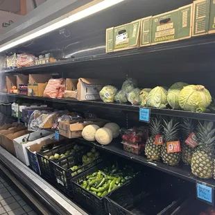 Small fresh produce area