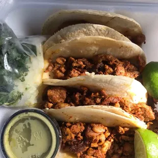 Al pastor tacos to-go