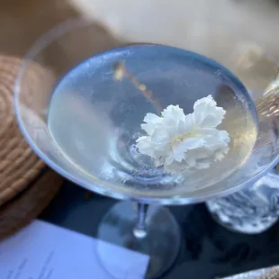 Tequila coconut water drink (1st one on the menu). Mild and great pre meal cocktail.