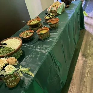 Live taco bar and custom decor for your event