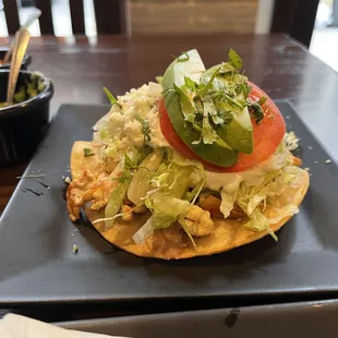 Tostada de pollo