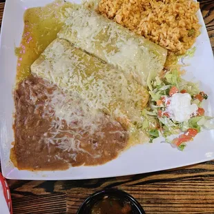 Enchilada plate