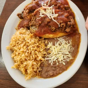 Chili rellenos with meat and cheese