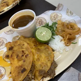 Maiz Birria Tacos 4 of them because we couldn't stop at just 2.