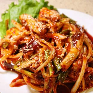 Spicy marinated crab