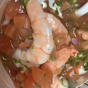 Shrimp cocktail (lots of shrimp)