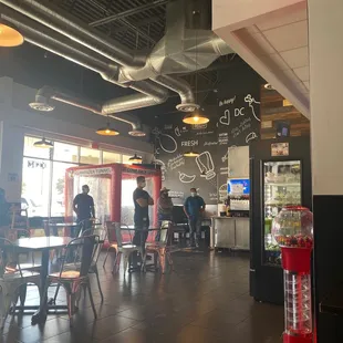 Don Carbón is back open for in person dining!   Check out the sanitizer tunnel !