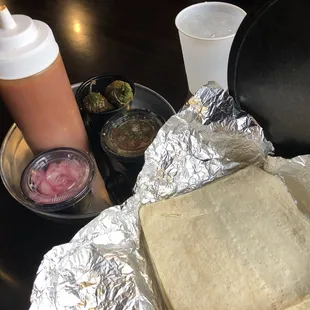 Tortilla and salsa