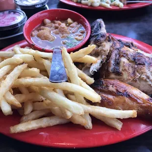 Pollo al Carbon combo (drink included but not pictured)
