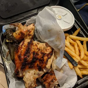 Number 3 with fries and beans