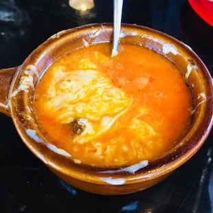 Queso fundido... very greasy and the cheese was very thick