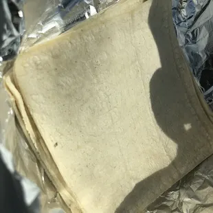 Square corn tortillas