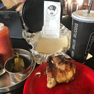 $5.00   Drink chicken and corn tortillas