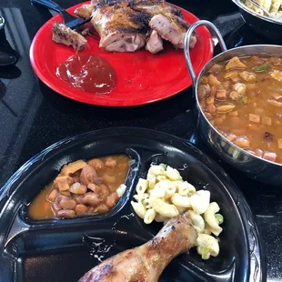 Half chicken plate w 2 sides!