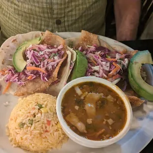 Fish taco plate