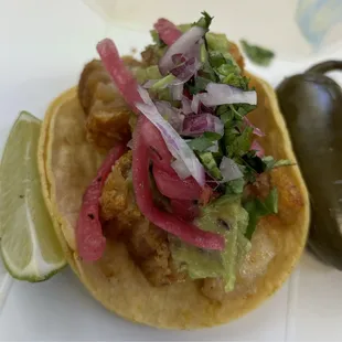 Taco de chicharron