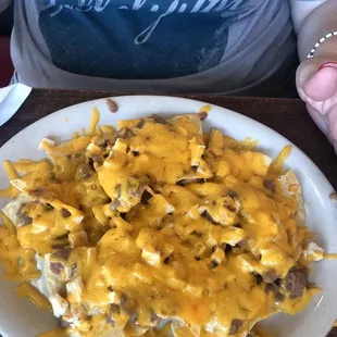 Half order chicken nachos!!! Noice!!