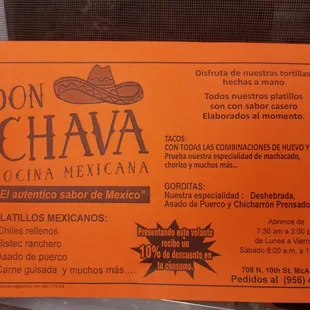 This is their company flier