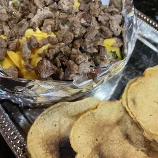 Papas Bistec...huge and delicious