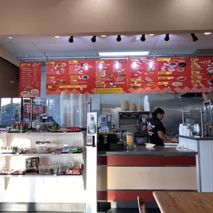 Order counter/menu