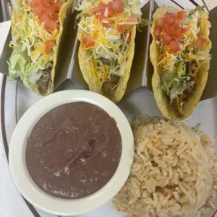 3 tacos  crispy plate