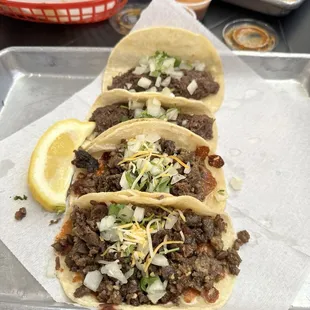 Tacos de Asada y Barbacoa