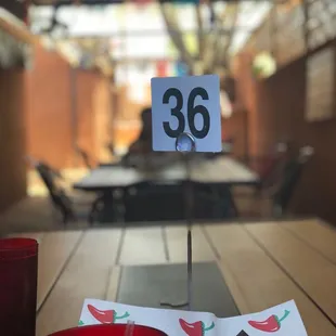 Had to come back the next day! The patio is so nice. We forgot there was anything on the other side of the walls. I love it here!!!