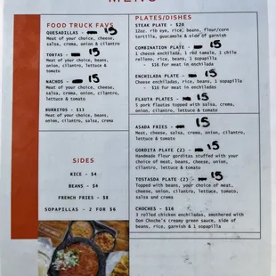 menu, sushi and sashimi