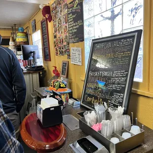 A peak at the decor as we stood in line to order.