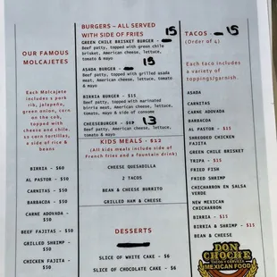 menu, sushi and sashimi