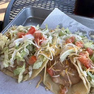 Bean and Cheese Tacos