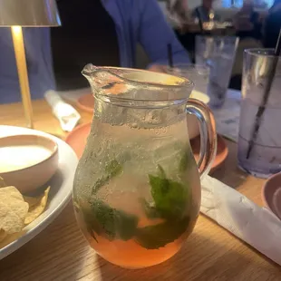 Raspberry mojito mini pticher