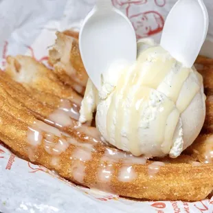Churros w/ Ice Cream.